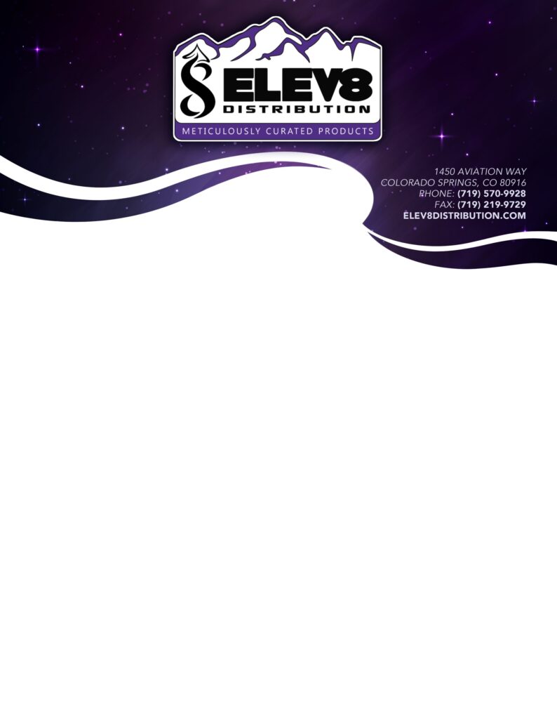 Elev8 Distribution letterhead