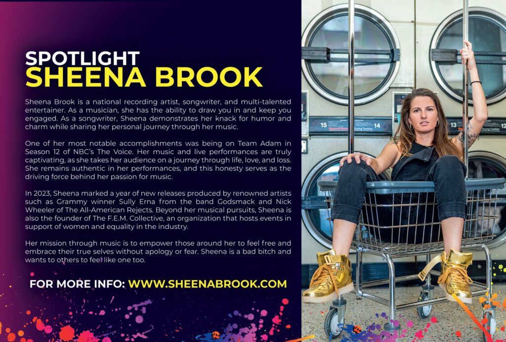 TMH Live And In Color booklet, Sheena Brook spotlight