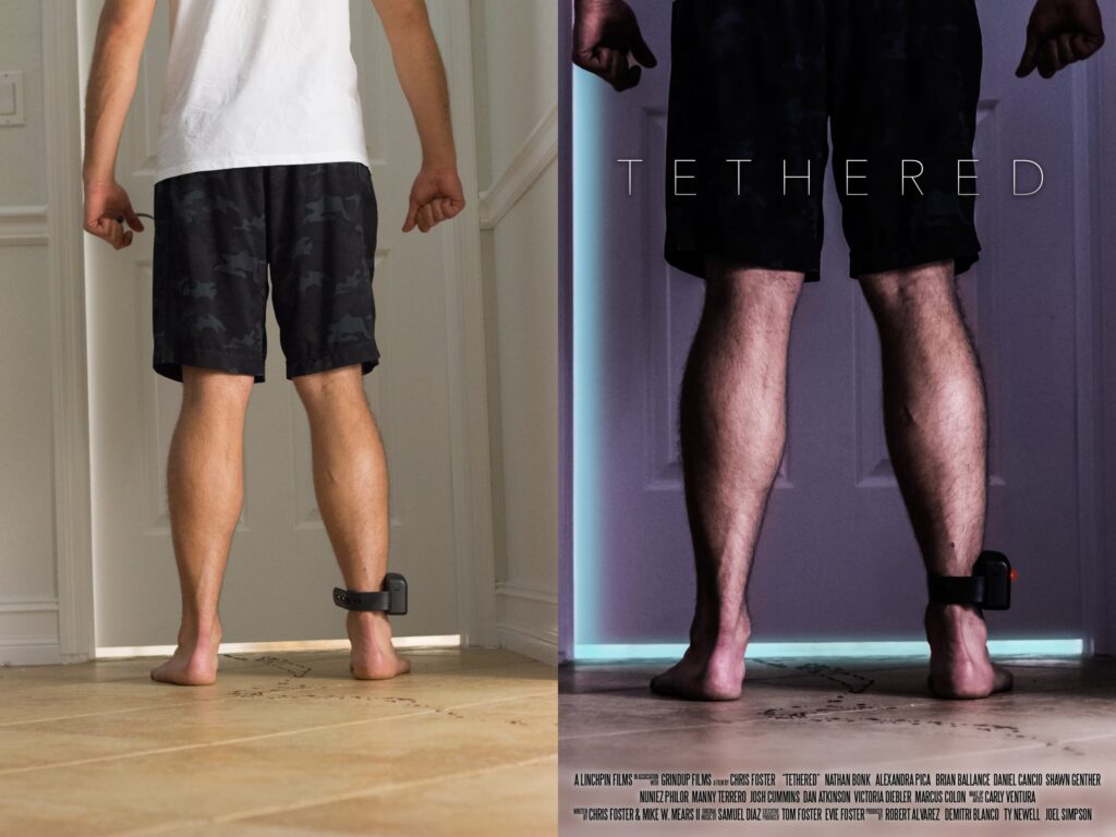 Tethered film poster, side by side